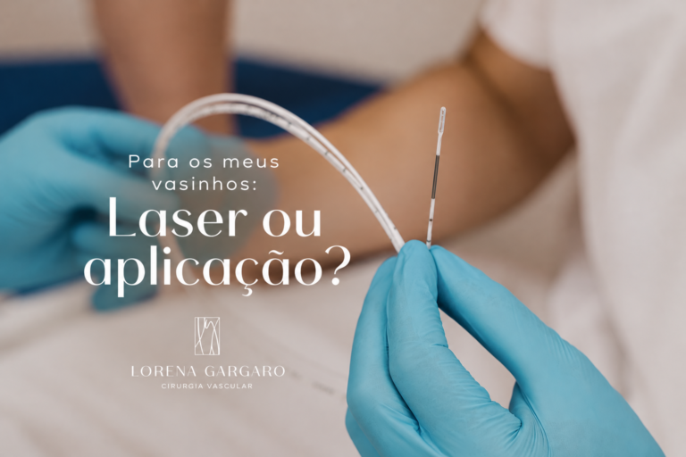 Laser ou aplicação para vasinhos: como escolher o tratamento?